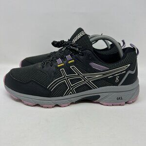 Asics Gel-Venture 8 Womens Trail Running Shoes Size 10 Black/Purple